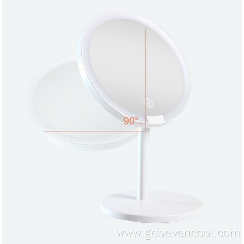Bedroom 10X LED Round Lighted Make Up Cosmetic Mirror